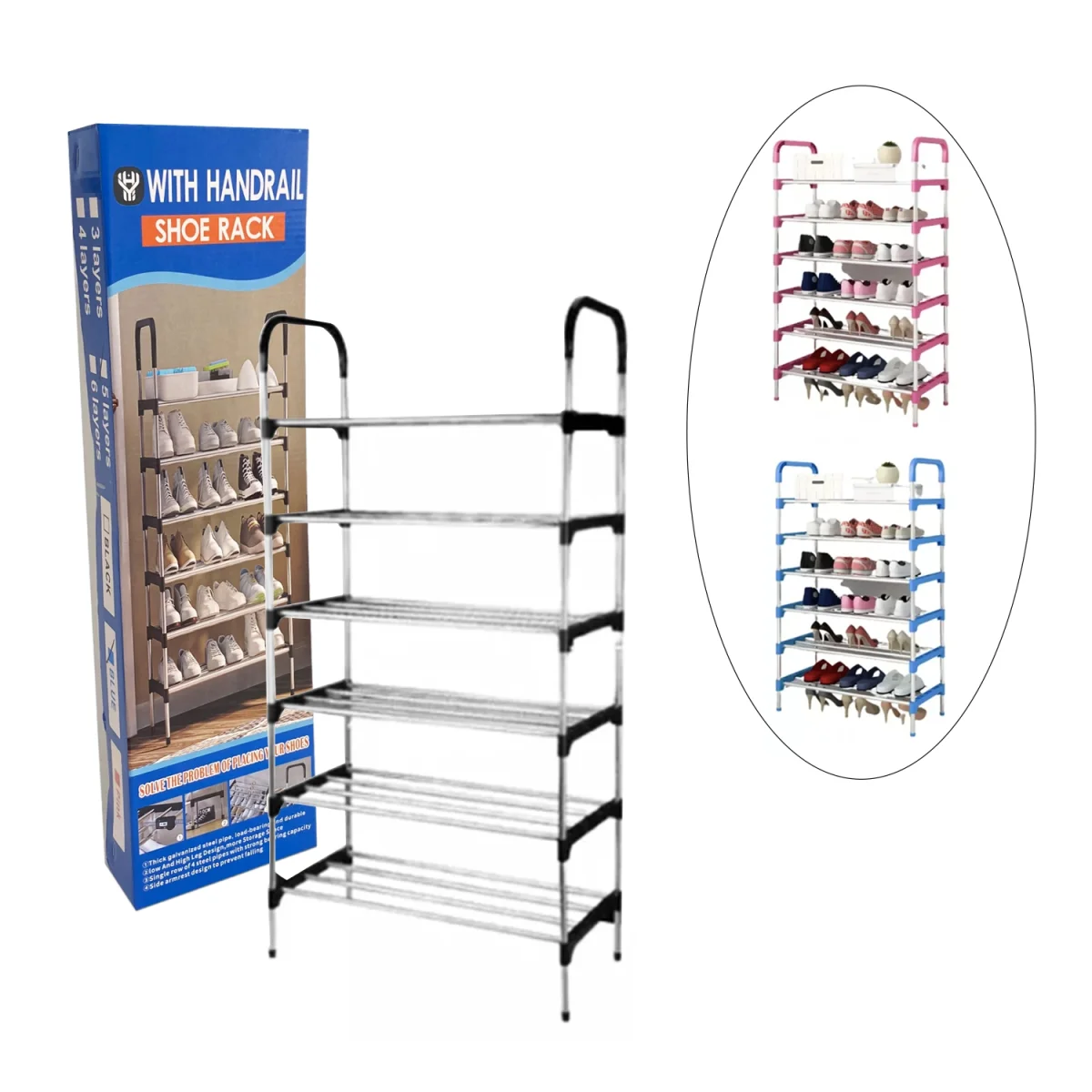 ORGANIZADOR PARA ZAPATOS 6 NIVELES