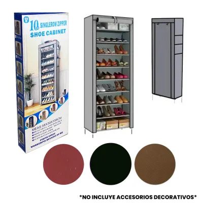 ORGANIZADOR METALICO PARA ZAPATOS 9 NIVELES 58*30*158CM
