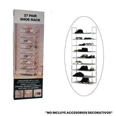 ORGANIZADOR METALICO PARA ZAPATOS 9 NIVELES 56*28*158CM