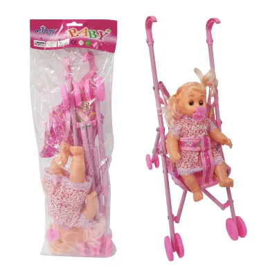 COCHE INFANTIL CON BEBE EN BOLSA (AG13)