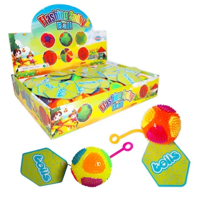 PELOTA CHILLONA CON LUZ 6.5CM (CJX24)