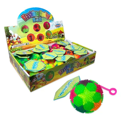 PELOTA CHILLONA CON LUZ 6.5CM (CJX24)