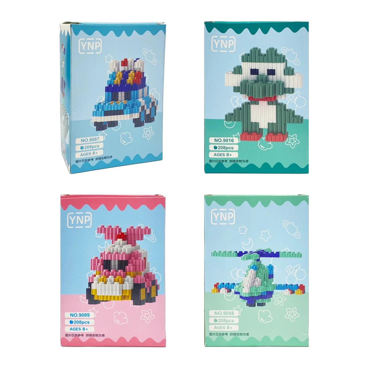 FIGURA ARMABLE MOTIVOS X208PCS