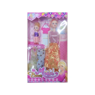 BARBIE CON HIJA Y ACCESORIOS ARMADA