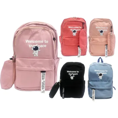 BOLSO ASTRONAUTA CON CARTUCHERA