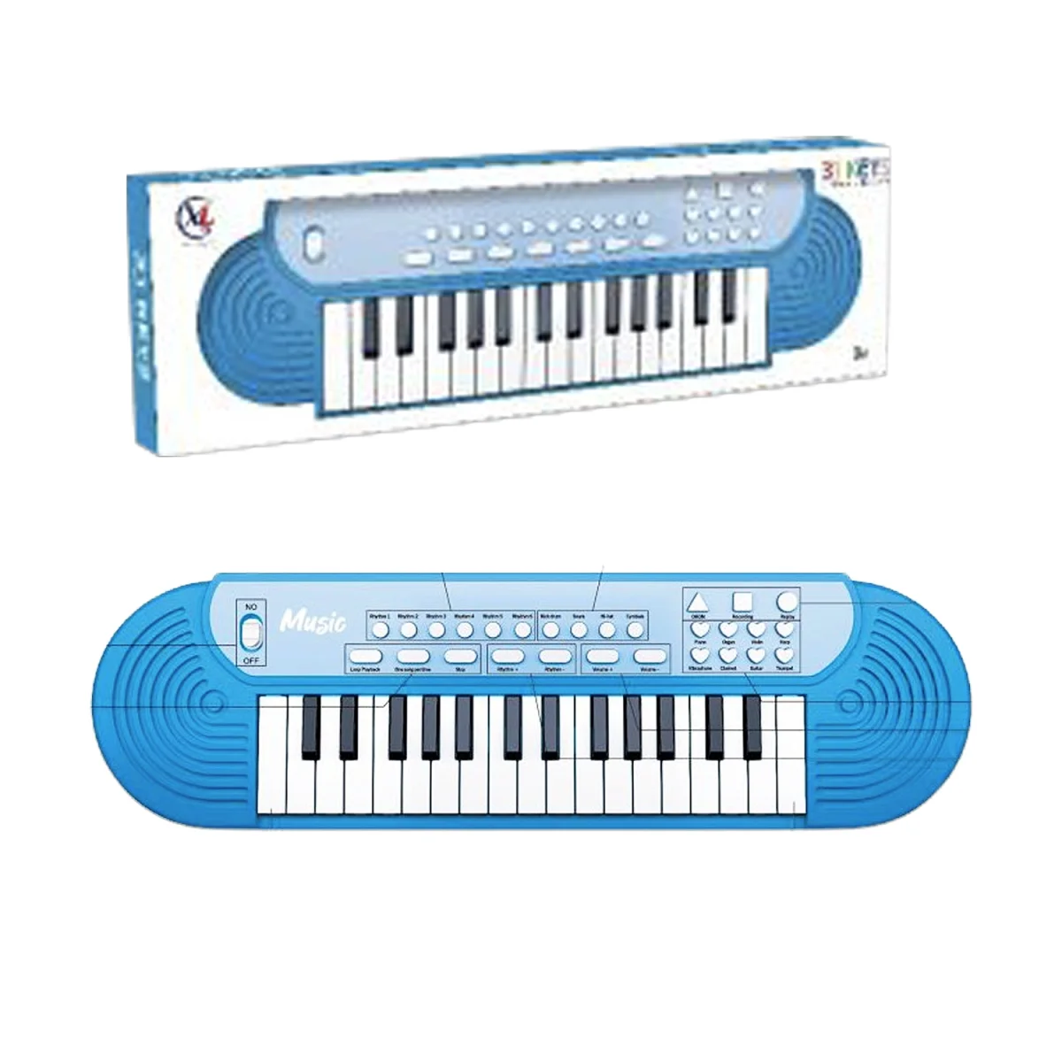 PIANO INFANTIL DE PILAS EN CAJA