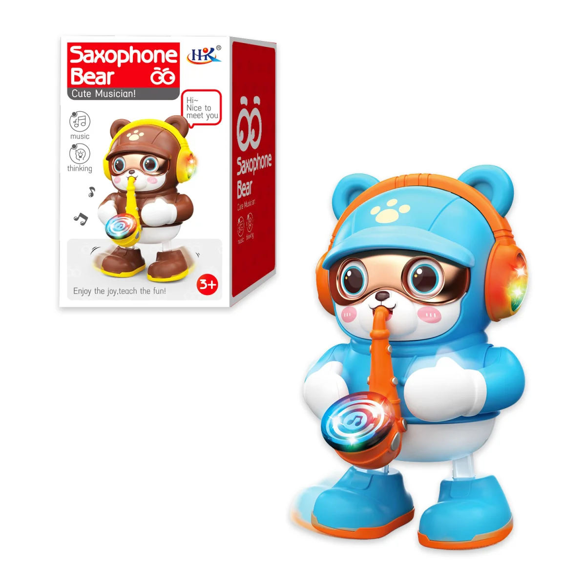 OSO INFANTIL LUZ Y SONIDO (PILAS)