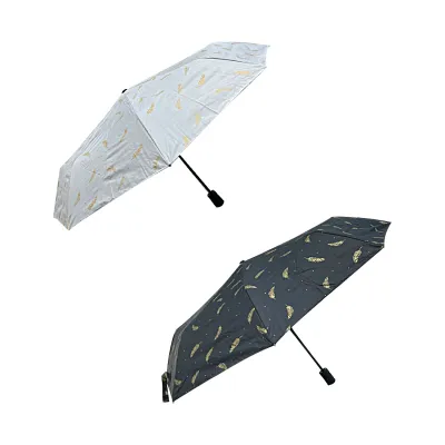 SOMBRILLA AUTOMATICA B/N HOJAS