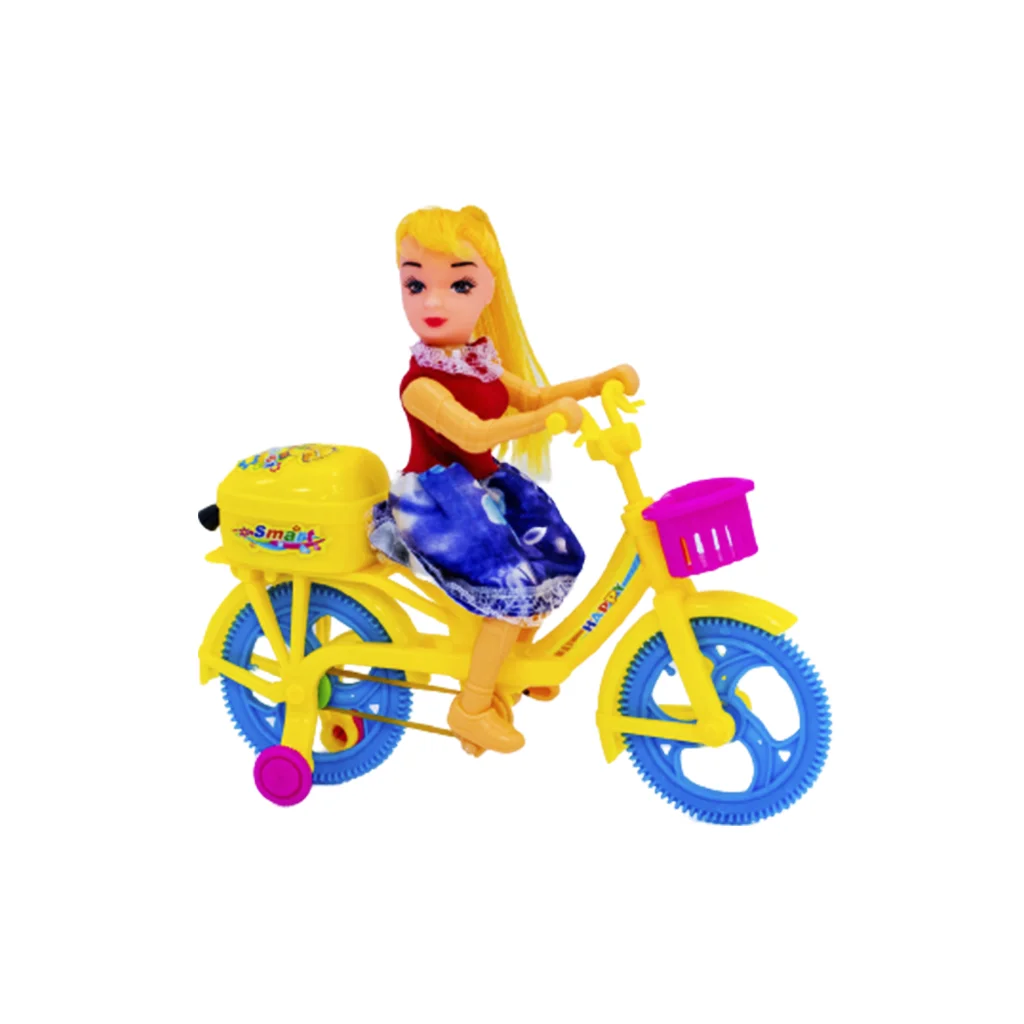 MUÑECA CON BICICLETA