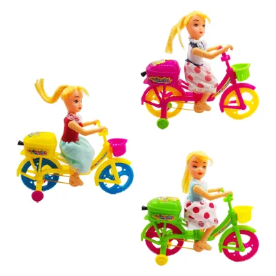 MUÑECA CON BICICLETA