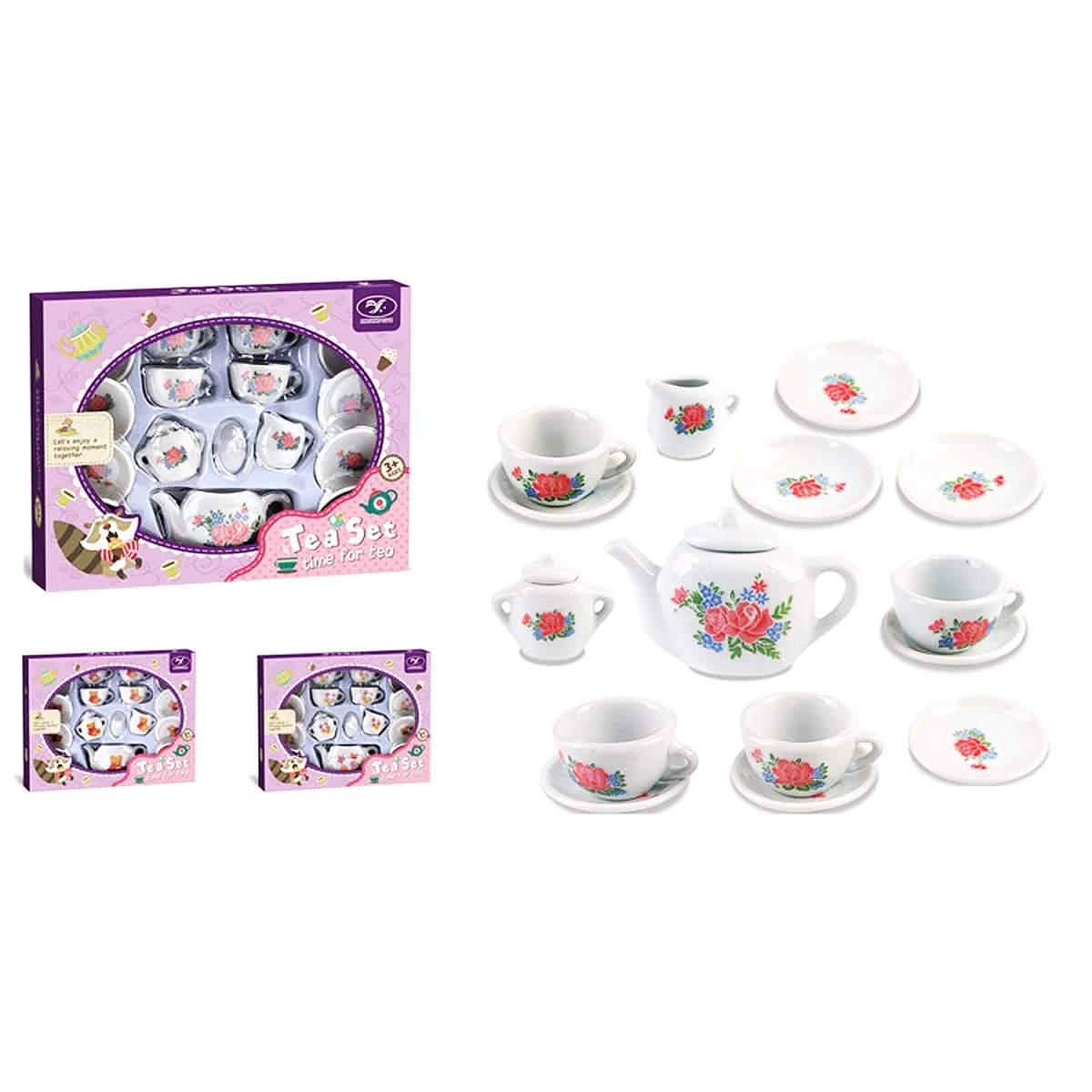 SET DE TE EN PORCELANA X17PCS