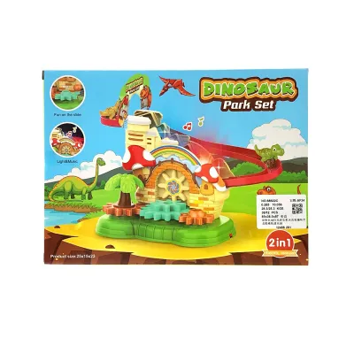 PISTA DINOSAURIO 2 EN 1 LUZ Y SONIDO PILA