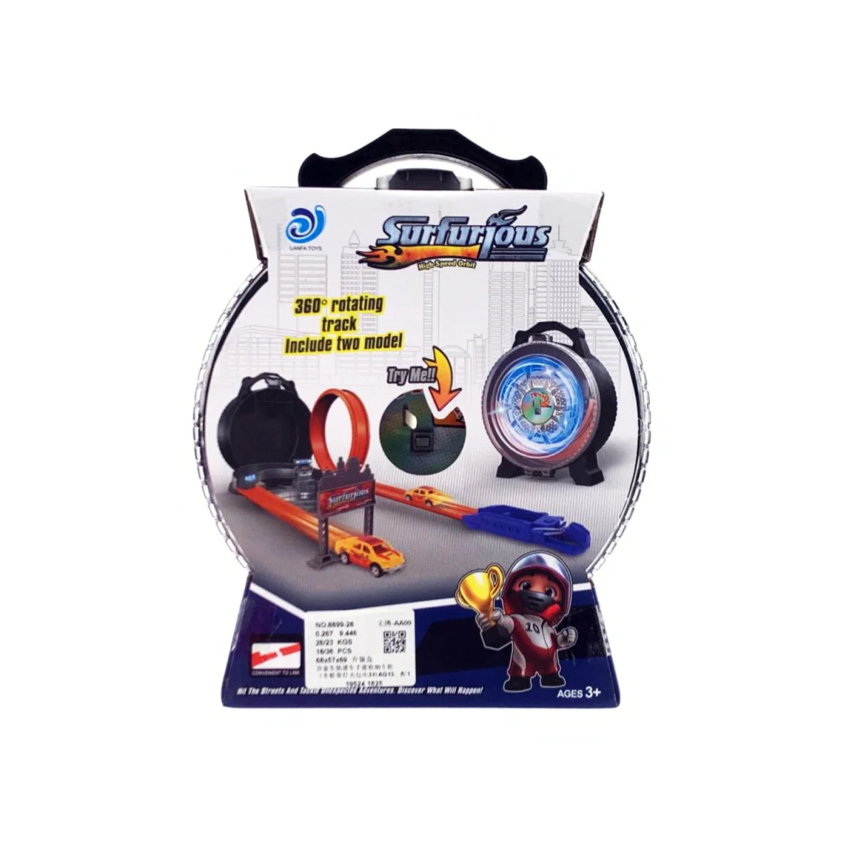 PISTA DE CARROS EN MALETA