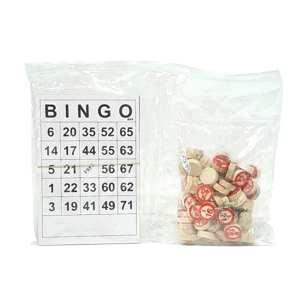BINGO DE MADERA EN BOLSA