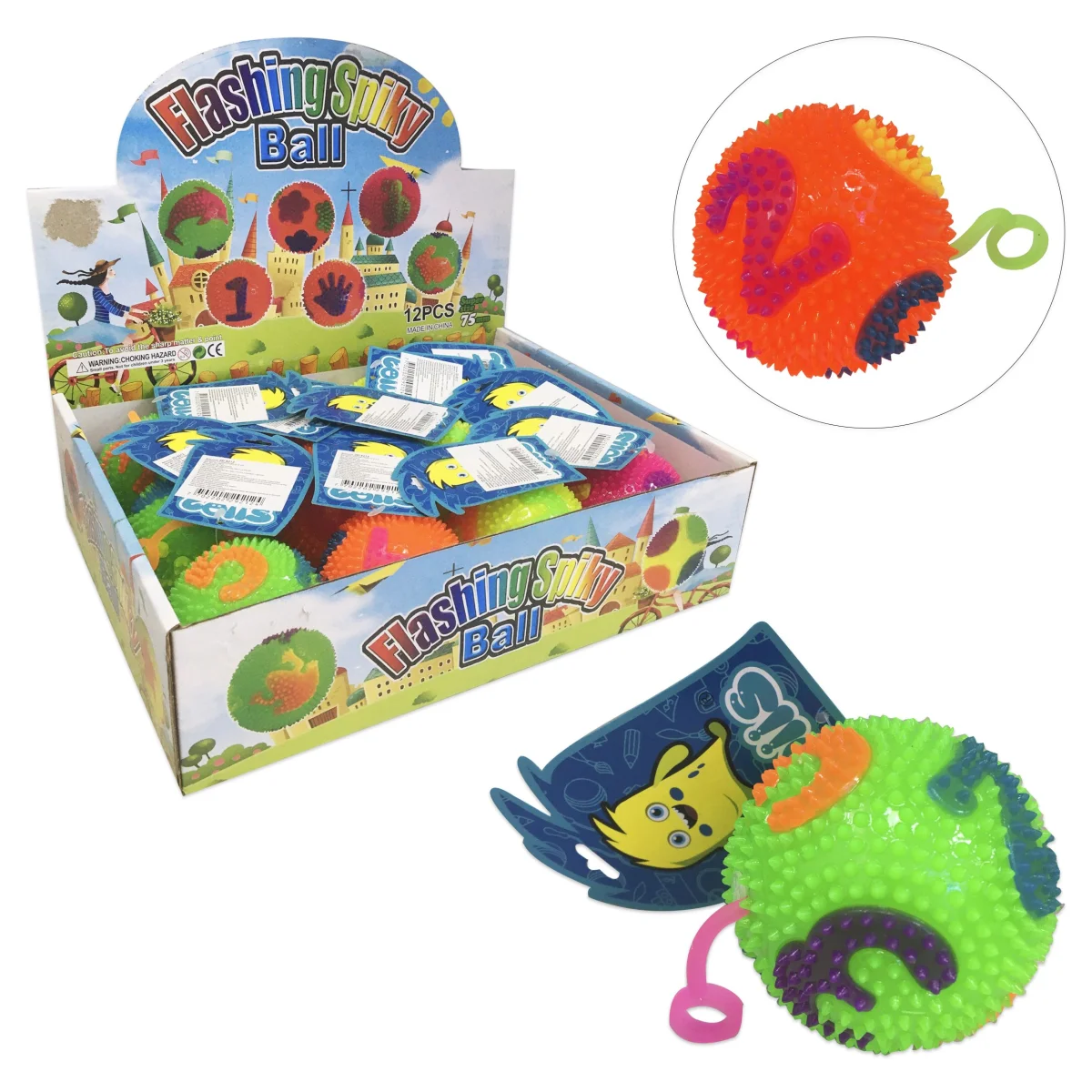 PELOTA CHILLON LUZ 7.5CM (CJX12)