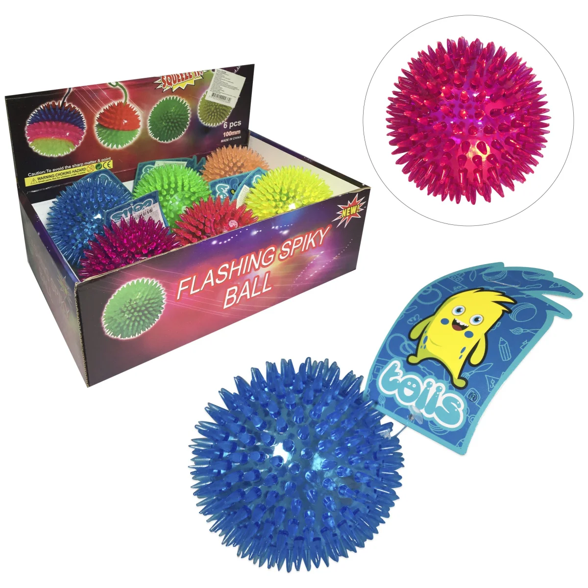 PELOTA CHUZOS COLORES 10CM (CJX6)