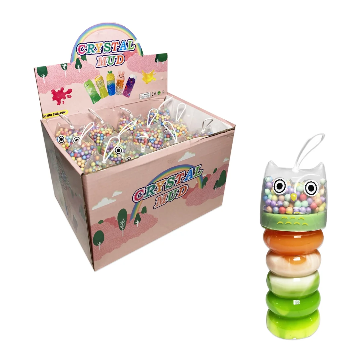 SLIME TUBO GATO CON BOLITAS (CJX12)