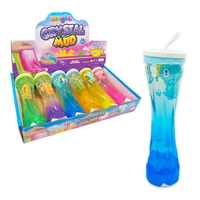 SLIME TUBO ESCARCHADO CON DINOSAURIO (CJX6)