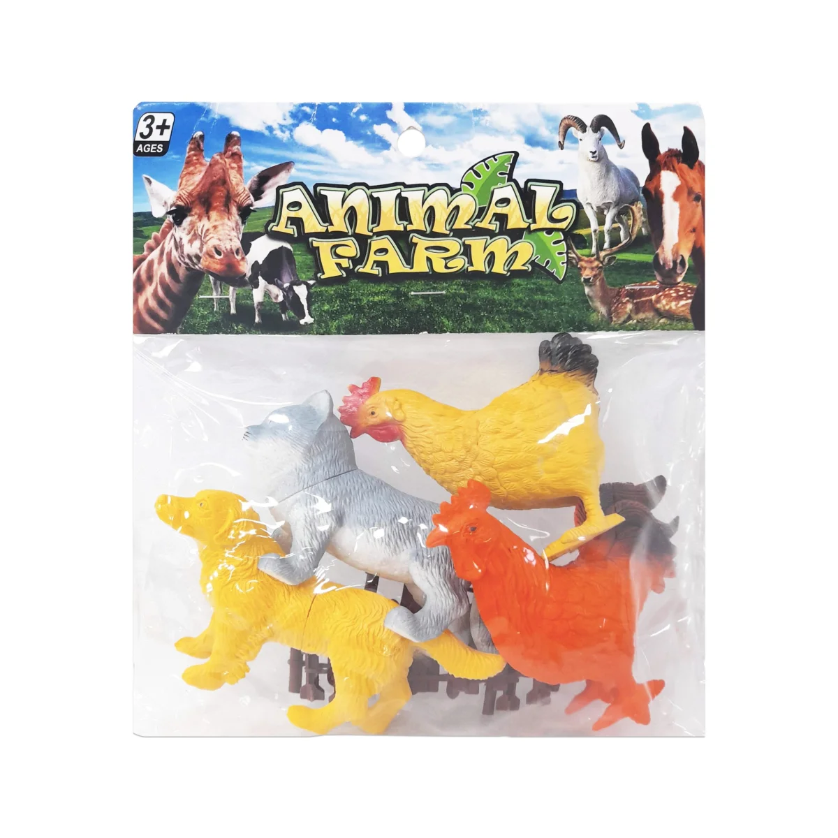 SET ANIMALES DE GRANJA EN BOLSA X4