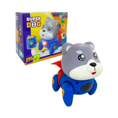 PERRO SUPER HEROE LUZ Y SONIDO (PILAS)