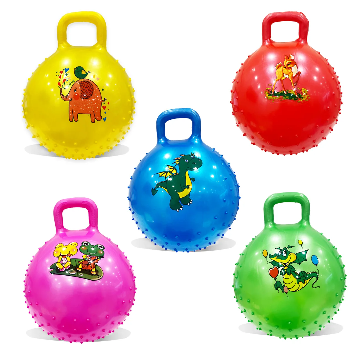 PELOTA INFLABLE CON AGARRADERA Y TACHES 300G