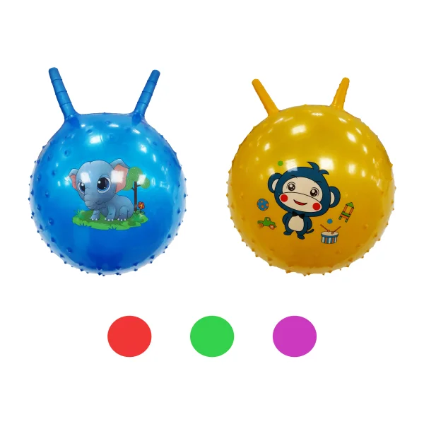 PELOTA INFABLE CON CACHOS Y TACHES 300G