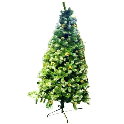 ARBOL NAVIDEÑO DECORADO PUNTAS BLANCAS 210CM 900T
