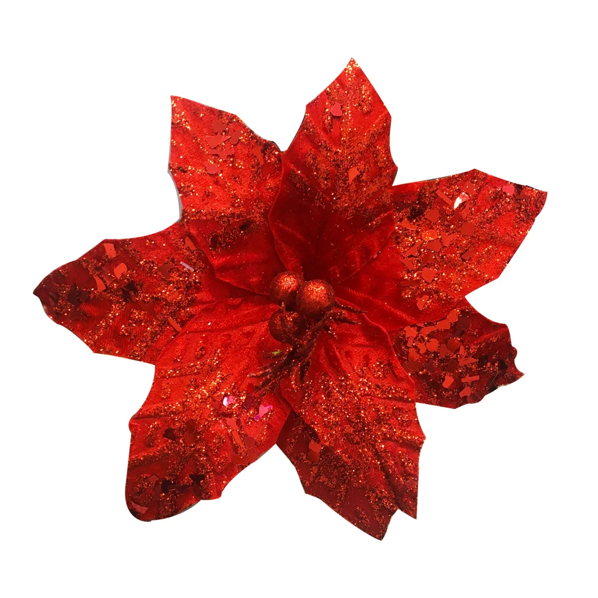 FLOR NAVIDEÑA ROJA 26CM (BJX80)