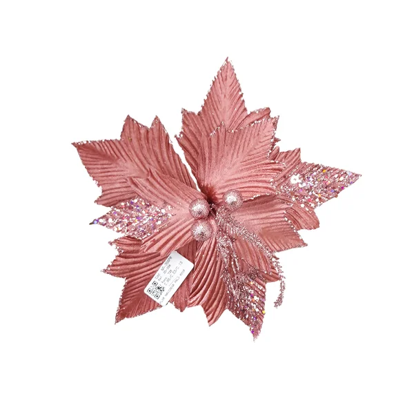 FLOR NAVIDEÑA PALO ROSA 29CM (BJX80)