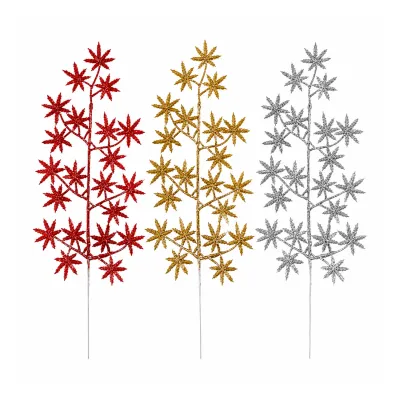 PIN ESTRELLAS NAVIDEÑAS R/D/P 40CM (PQTX10XCOL)