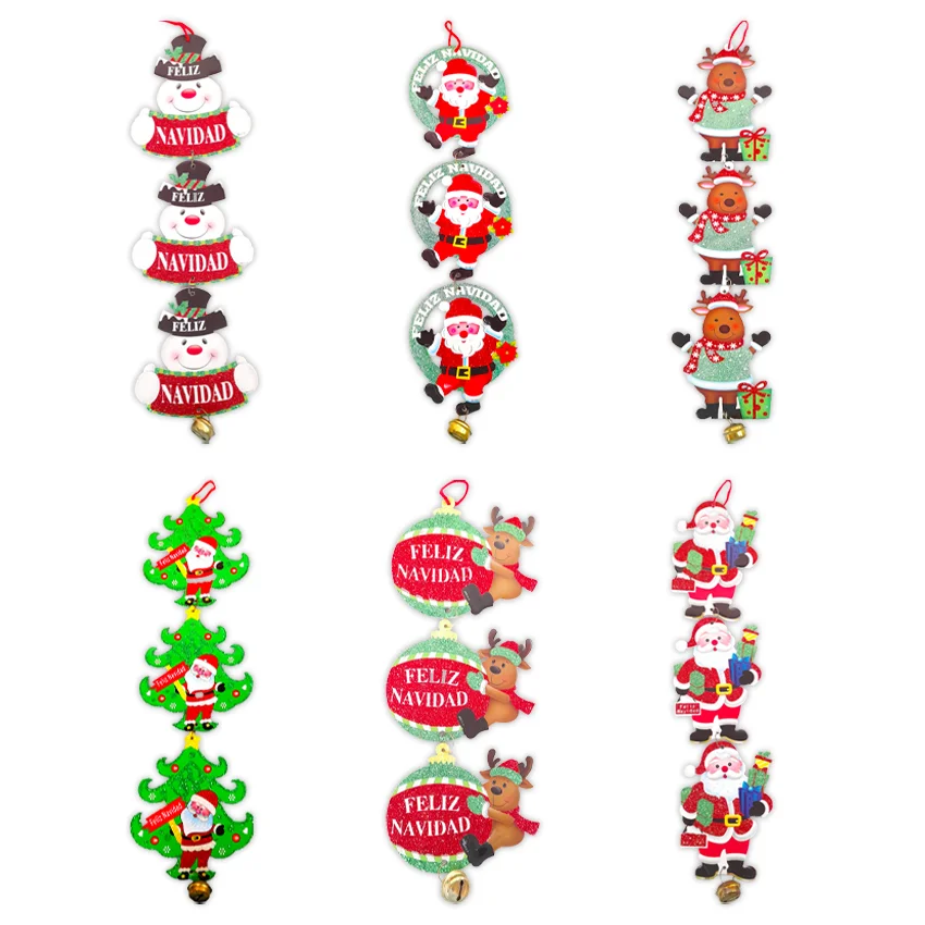 COLGANTE MUÑECO NAVIDEÑO X3 (PQTX5)