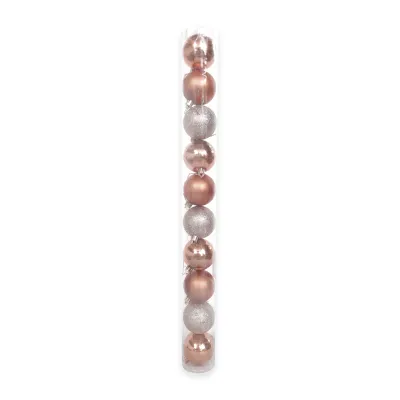BOLA NAVIDEÑA PALO ROSA 6CM X10