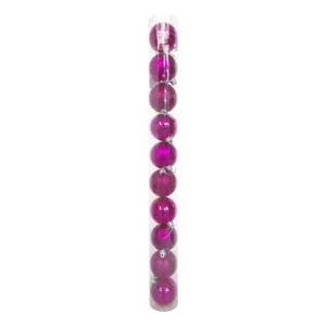 BOLA NAVIDEÑA SURTIDA 6CM X10 (6 COL)