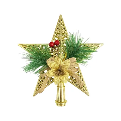 ADORNO ESTRELLA NAVIDEÑA DORADA