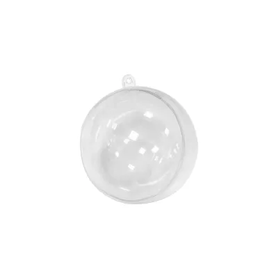 BOLA TRANSPARENTE NAVIDEÑA 8CM (PQTX5)