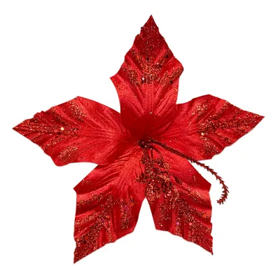 FLOR NAVIDEÑA ROJA 27CM (BJX72)