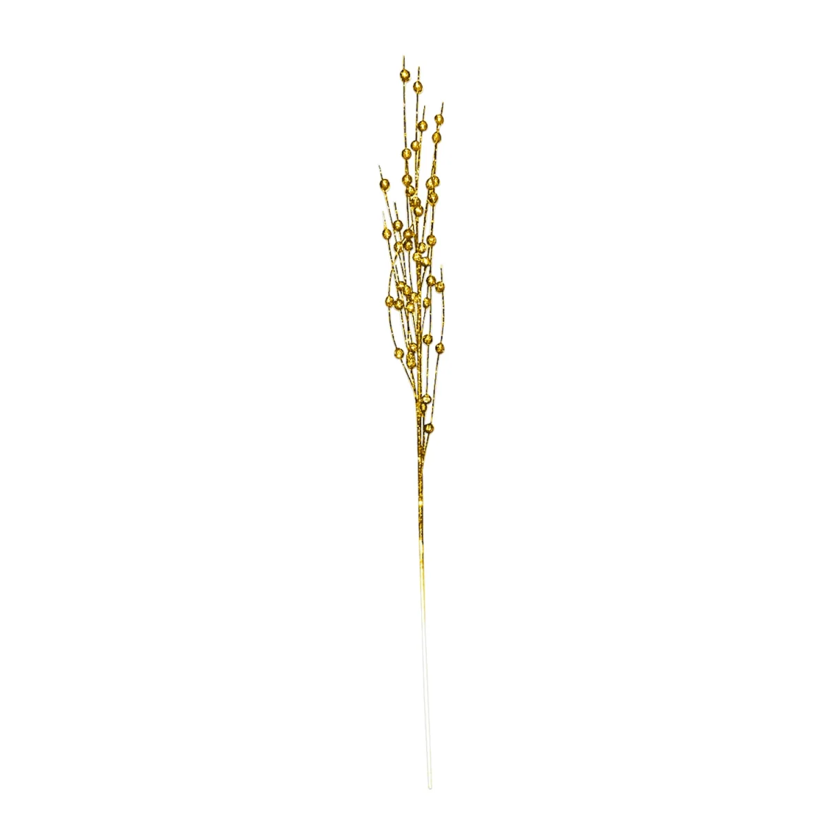 PIN ESPIGA NAVIDEÑA DORADO 80CM (PQTX12)