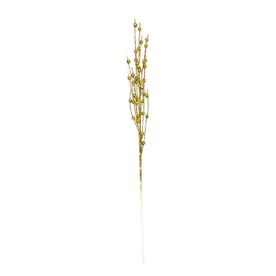 PIN ESPIGA NAVIDEÑA DORADO 80CM (PQTX12)