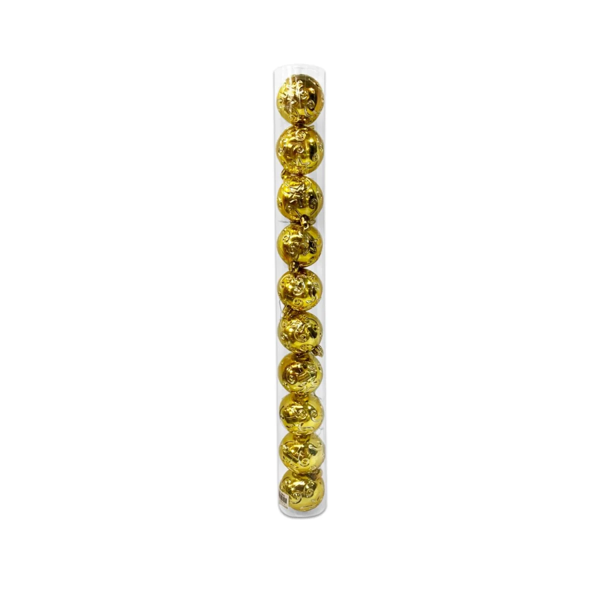 BOLA NAVIDEÑA DORADA 6CM X10