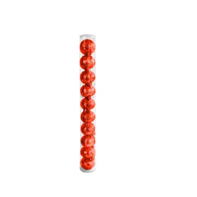 BOLA NAVIDEÑA ROJA 6CM X10