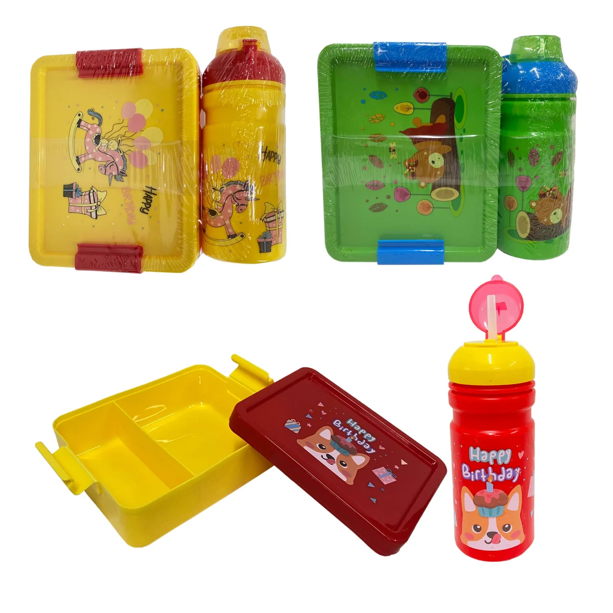 LONCHERA CON TERMO INFANTIL 800ML+350ML