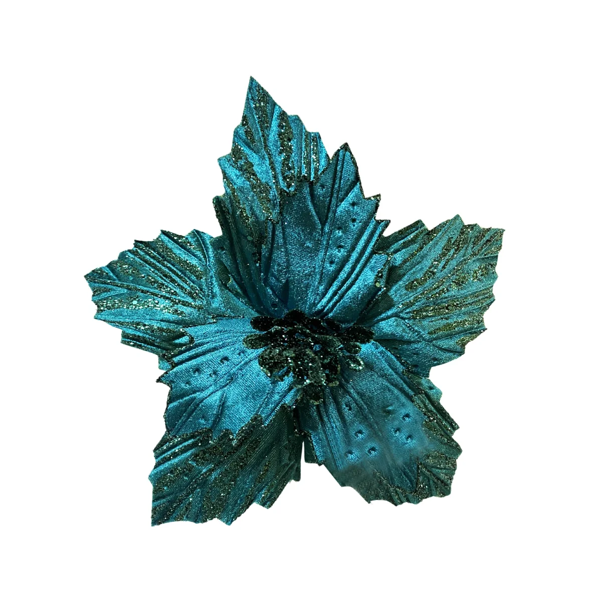 FLOR NAVIDEÑA VERDE ESMERALDA (BDJX100)