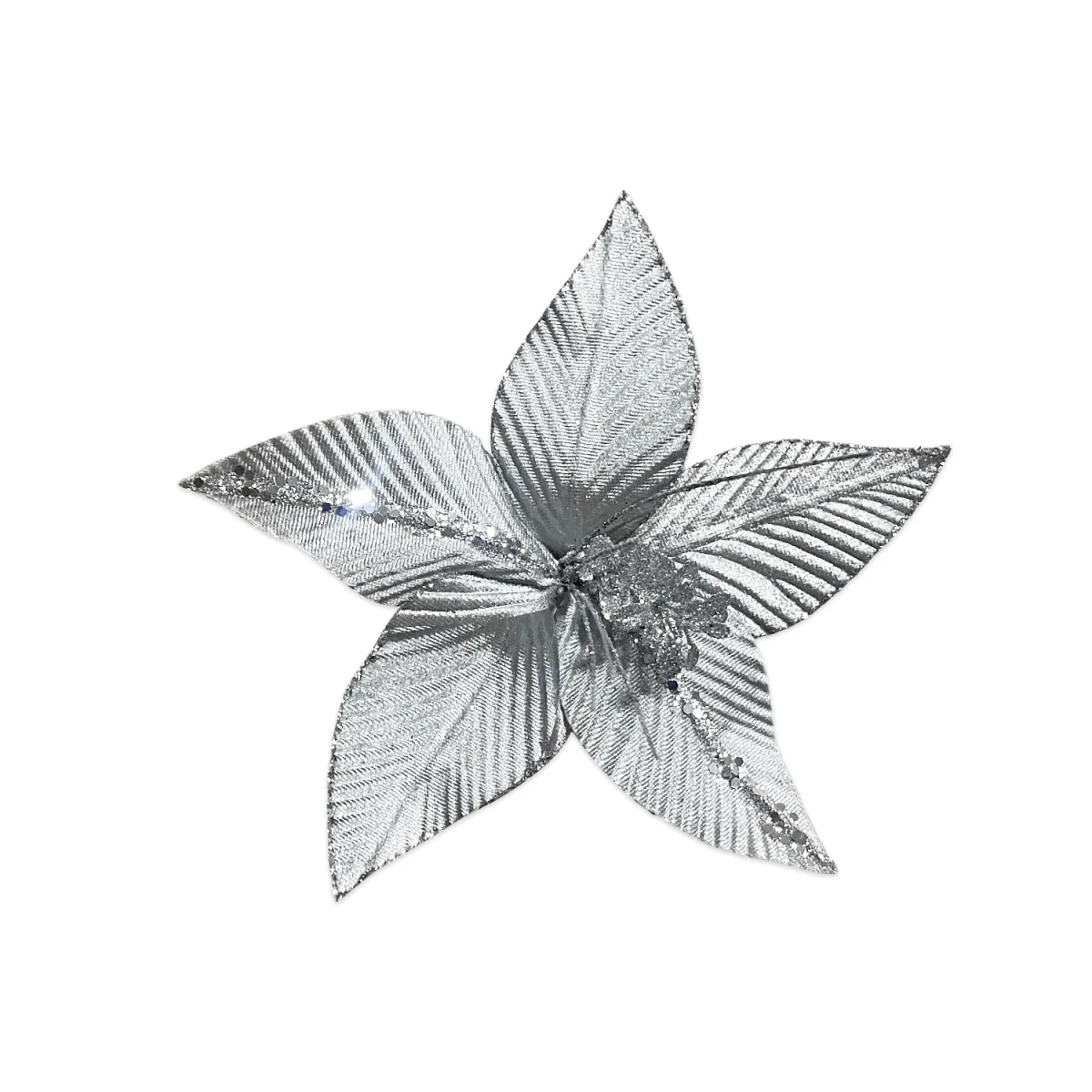FLOR NAVIDEÑA PLATEADA (BDJX120)
