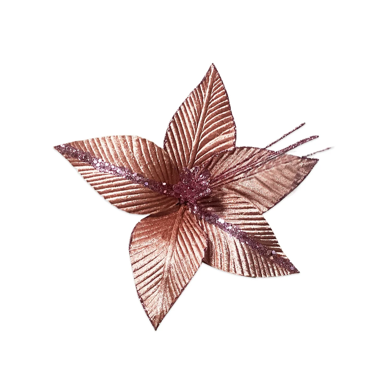 FLOR NAVIDEÑA PALO ROSA (BDJX120)