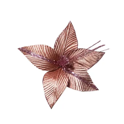 FLOR NAVIDEÑA PALO ROSA (BDJX120)