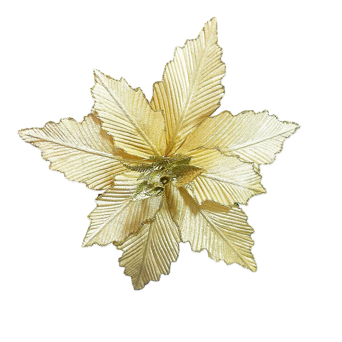 FLOR NAVIDEÑA DORADA 36CM (BJX100)