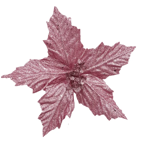 FLOR NAVIDEÑA PALO ROSA 20CM (BJX80)