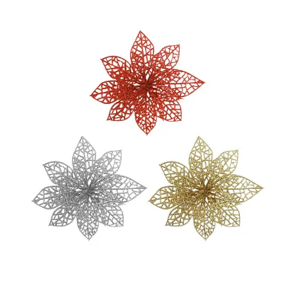 PIN FLOR NAVIDEÑA R/D/P 12.5CM (PQTX12XCOL)