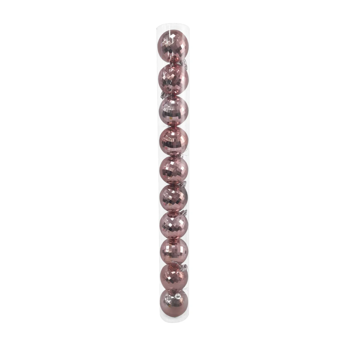 BOLA NAVIDEÑA PALO ROSA 6CM X10
