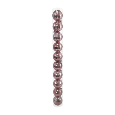 BOLA NAVIDEÑA PALO ROSA 6CM X10